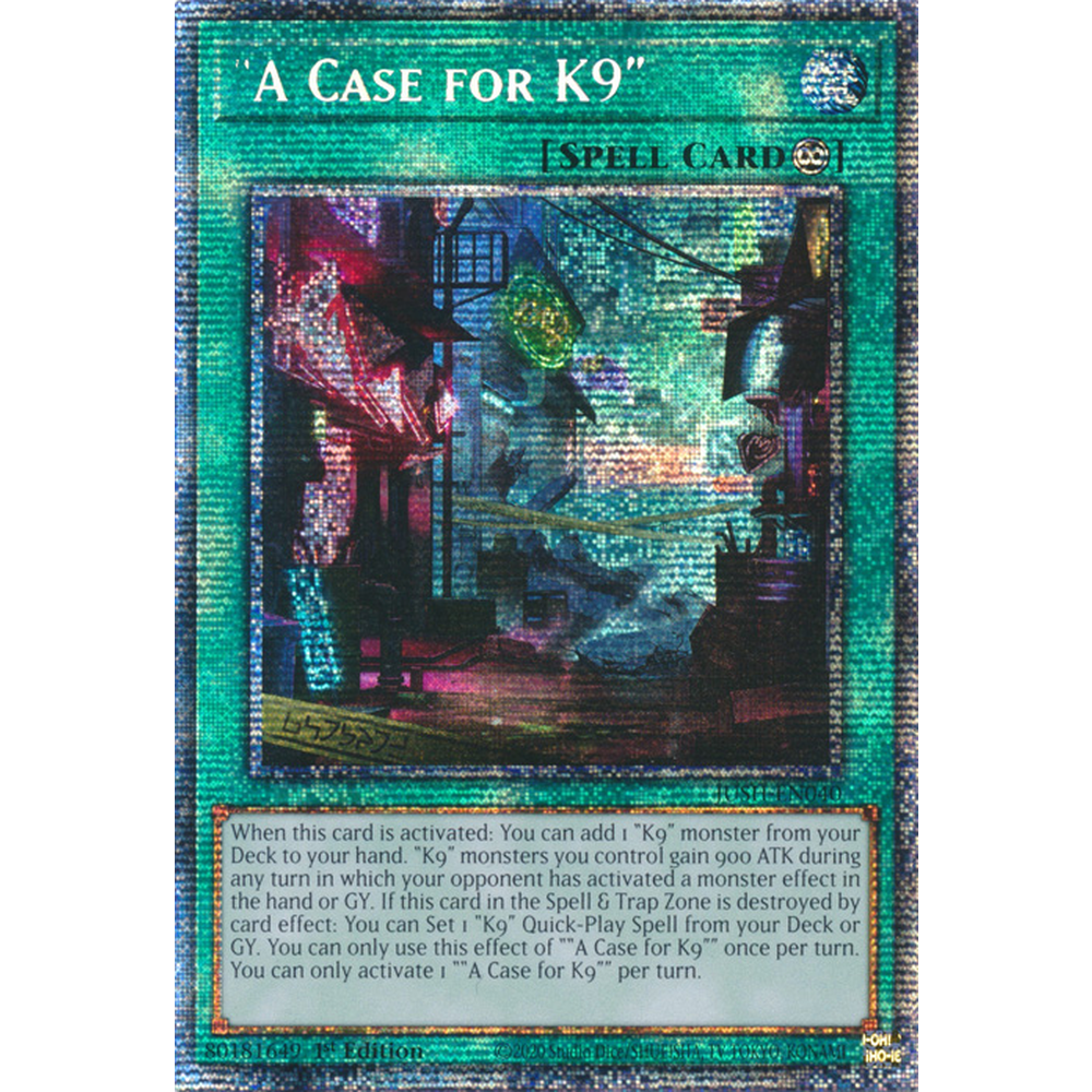 Yu-Gi-Oh! TCG - Justice Hunters - JUSH-EN040 - "A Case for K9" - Starlight Rare (1st Edition)