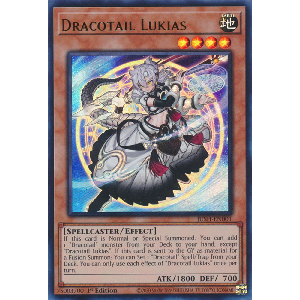 Yu-Gi-Oh! TCG - Justice Hunters - JUSH-EN001 - Dracotail Lukias - Ultra Rare (1st Edition)